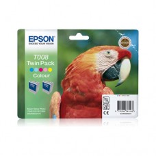 Epson T008 pachet două cartuşe cerneală color