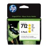 HP 712 pachet 3 cartuşe cerneală galbenă 29ml