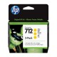 HP 712 pachet 3 cartuşe cerneală galbenă 29ml