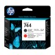 HP 744 cap imprimare negru mat / roșu cromatic