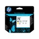 HP 72 cap de imprimare negru mat şi galben