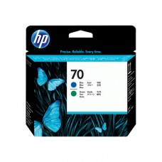 HP 70 cap de imprimare albastru şi verde