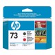HP 73 cap de imprimare negru mat şi roşu cromatic