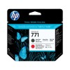 HP 771 cap de imprimare negru mat şi roşu cromatic