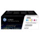HP 410X pachet 3 cartuşe toner cyan/magenta/galben