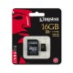 Kingston microSDHC 16GB (class 10 UHS-I U1)