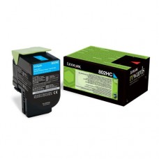 Lexmark 802HC cartuş toner cyan
